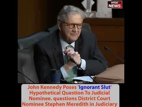 Kennedy Poses 'Ignorant Slut' Hypothetical Question To Judicial Nominee, difference between NYT & TV