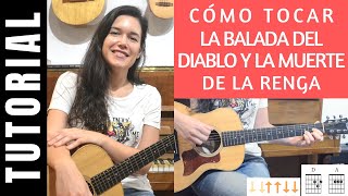 cómo tocar LA BALADA DEL DIABLO Y LA MUERTE de LA RENGA en guitarra tutorial acordes