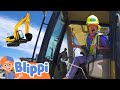 Blippi S Excavator Adventure Learning Construction Vehicles For Kids