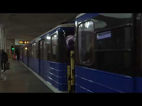 Kharkiv subway during the air raid and shelling. Shelter for people
