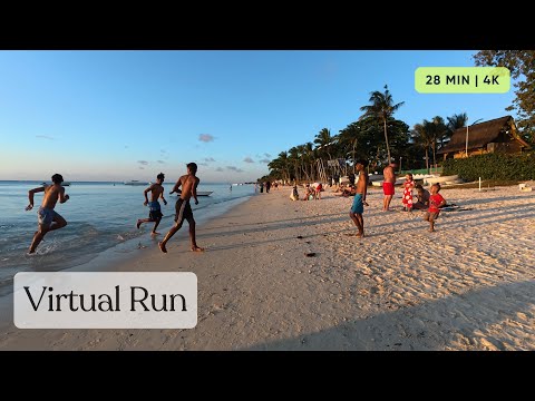 Tropical Beach Run | Virtual Running Videos for treadmill | Trou Aux BIches, Mauritius