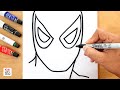 How to draw and paint a SPIDERMAN on Canvas (DIY) / Acrylic Paint