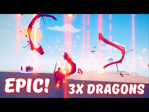 3x DRAGON vs EVERY UNIT - Totally Accurate Battle Simulator TABS