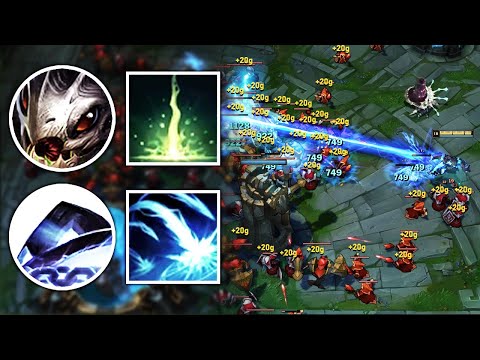 WE RAN THE AIRSTRIKE POKE COMP AND WAVE CLEARED 3 INHIBS FOR 45 MINUTES - League of Legends