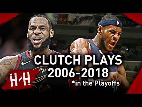 LeBron James Career EPIC CLUTCH Shots, Dunks, Blocks, Game-Winners in NBA Playoffs! (2006-2018)
