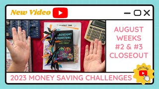 Cash Stuffing Money Saving Challenges for Weeks #3 & #4 of August - TracEy Monster Savings on Etsy