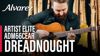 Video thumbnail for Alvarez Artist Elite ADM66CEAR Dreadnought by Alvarez Guitars