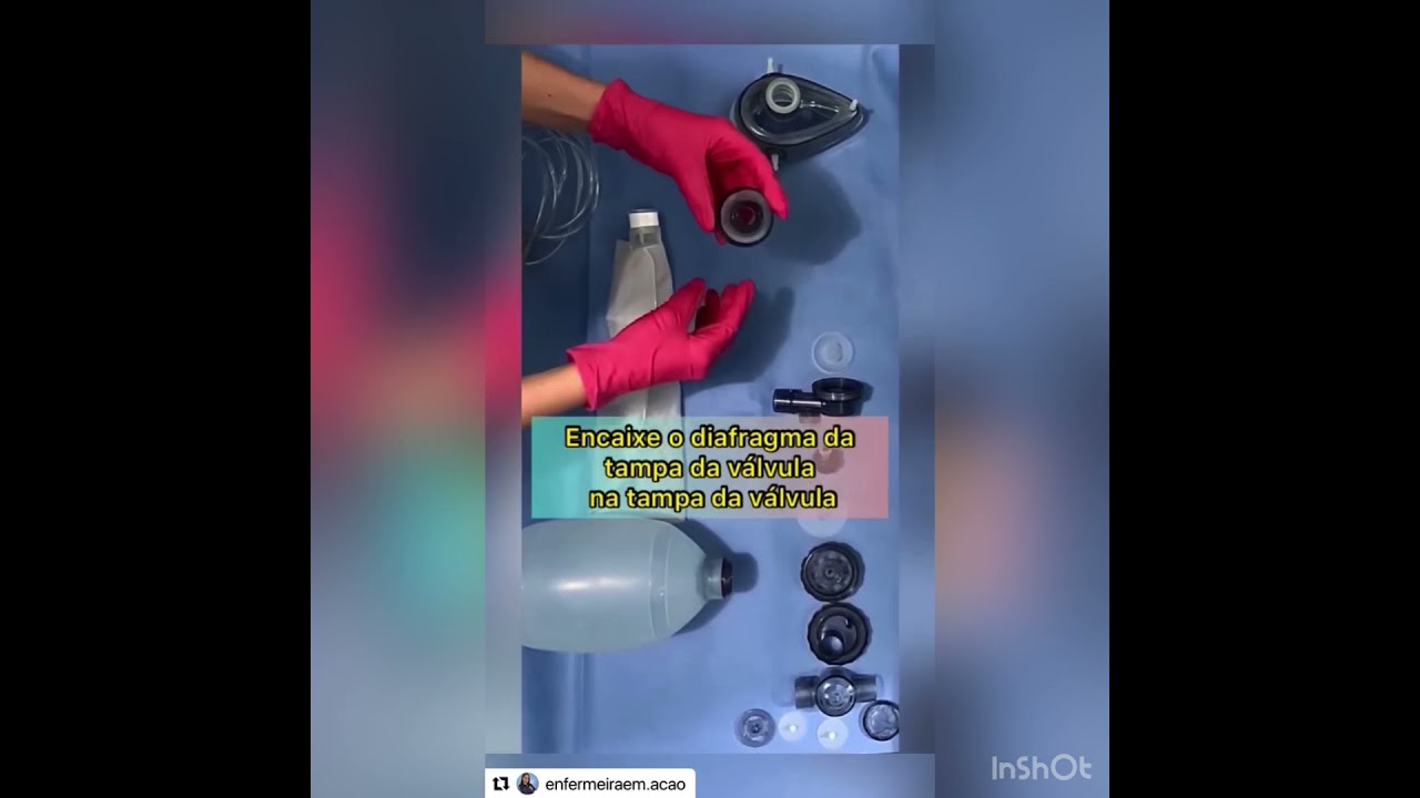 Saiba como montar o AMBU - Dispositivo Bolsa-válvula-máscara