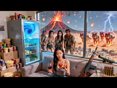 The world fell into a heat apocalypse, but I unlocked a magical fridge filled with endless supplies!