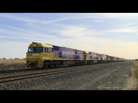 6PM7 Pacific National Freight Train Running Late (25/2/2019) - PoathTV Australian Trains & Railways