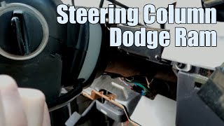Steering Column Dodge Ram 2500 2nd Gen 94-2002 , breakdown with knob and dust cover replacement