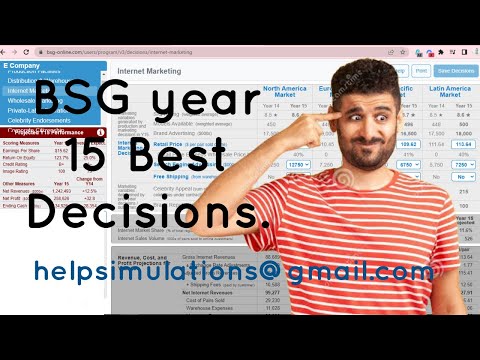 BEST BUSINESS STRATEGY GAME (BSG) GUIDE 2023 YEAR 15 FREE ANSWERS