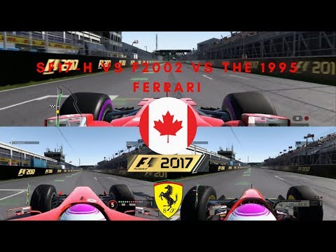 SF17-H VS FERRARI F2002 VS 1995 FERRARI | F1 2017 CANADA HOT LAP