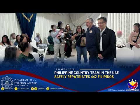 Philippine Country Team in the UAE Safely Repatriates 442 Filipinos