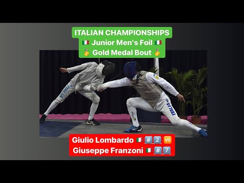 Italian Championships 2022 JMF - GOLD - Giulio Lombardi v Giuseppe Franzioni