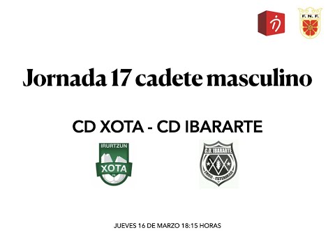 Partido cadete masculino CD Xota-CD Ibararte