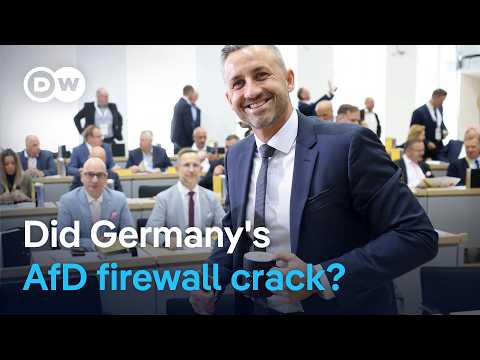 Germany's conservatives face scrutiny after far-right AfD candidate wins top post | DW News
