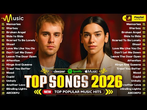 Spotify 🌲 Billboard Hot 100 Top 10 🍁 Justin Bieber, Dua Lipa, Ed Sheeran, Bruno Mars, Selena Gomez