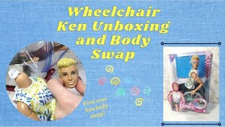 Unboxing & First Ever Ken Body Swap With The All-New Wheelchair Ken! [Making Justin A Made To Move]