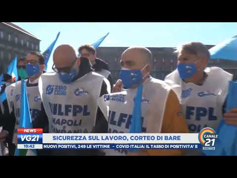 SICUREZZA SUL LAVORO, CORTEO DI BARE