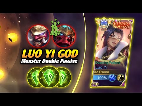 The Real Luo Yi Monster !! No Counter  Damage 2x Passive !! Luo Yi Best Build Top 1 Global 2023