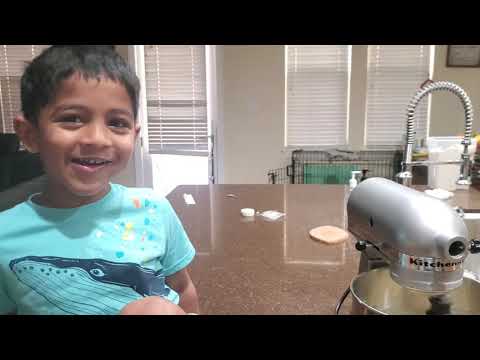 #NRIkids #sriram making #pankcakes #homemade