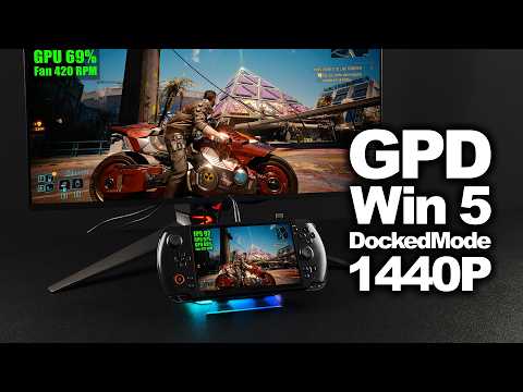 GPD WIN 5 Docked Mode Is INSANE! 65W 1440P Gaming Unlocked!