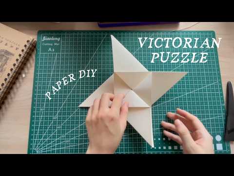 Victorian Puzzle Purse Making | DIY Paper Craft, Origami Play ᯓ★⭐🎋