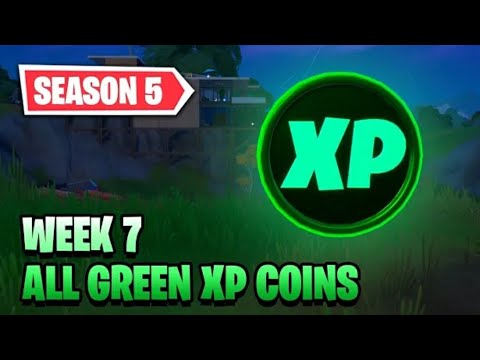 All Green XP Coins Locations Week 7 - Fortnite Season 5 Chapter 2