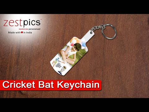 Wooden Cricket Bat Keychain