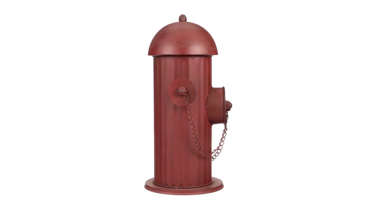 Vintage Metal Fire Hydrant Statue: Medium Video