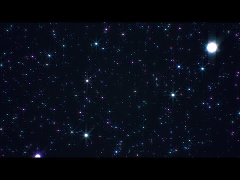 Stars Glimmering Light Move Forward Slowly In Deep Outer Space Flight 4K VJ Loop Moving Background