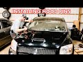 SKINNING THE HOOD AND INSTALLING HOOD PINS: Weight Reduction For Drag Racing (Caliber SRT4)