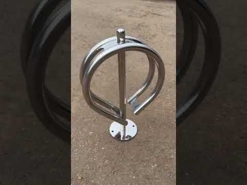 Велопарковка дабл из нержавеющей стали