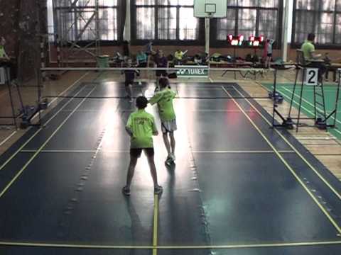 MČR U 13 Orlová - Jan Janoštík Tomáš Švejda - Vojtěch Poříz Šimon Prek - 1. set