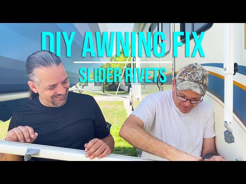 DIY RV AWNING RAFTER SLIDER RIVET REPLACEMENT | Quick and Simple Fix