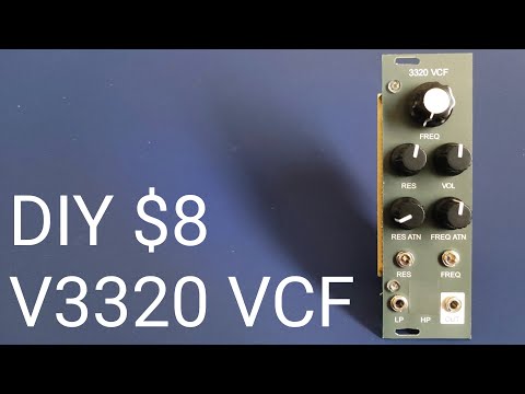 [$8] DIY eurorack modular synth V3320 VCF | 4pole low pass filter