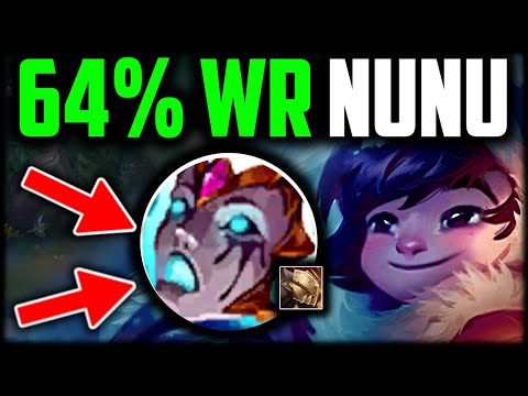 NUNU JUNGLE BUILD HAS PEAKED (64% WR) How to Play Nunu & Carry Low Elo Season 15
