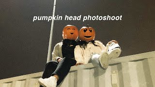 pumpkin head photoshoot trend from tiktok