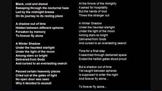 TIAMAT - A Winter Shadow [LYRICS ON SCREEN]