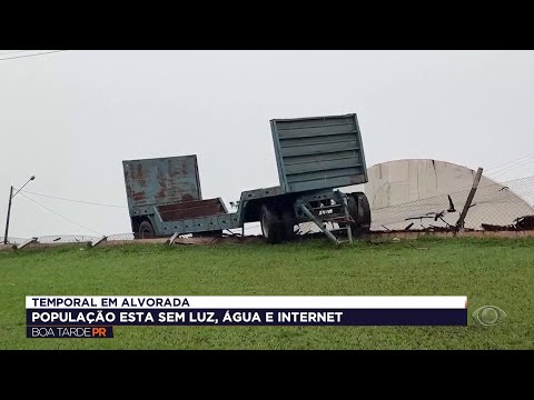 Temporal em Alvorada do Sul no interior do Paraná | Veja os estragos