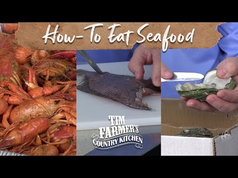 HOW-TO EAT SEAFOOD | How to Eat a Crawfish, Filet a Flounder & Open an Oyster