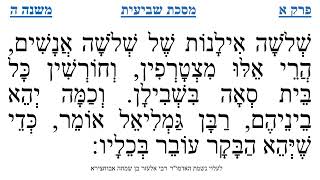 מסכת שביעית פרק א משנה ה