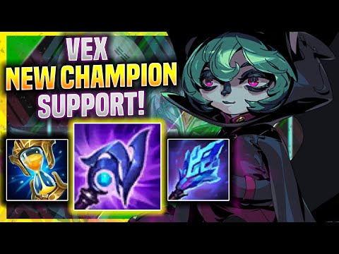 THIS KOREAN CHALLENGER TRIES NEW CHAMPION VEX! - Korean Challenger Plays Vex Support vs Rakan!