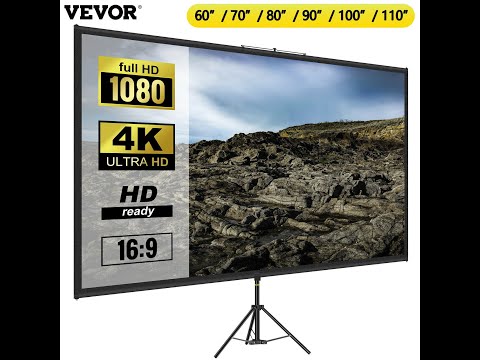 Екран для проектора екран для HD-проекційний екран з підставкою 90-дюймовий 4K HD проекційний екран відеоекран - фото 1 - id-p2488892070