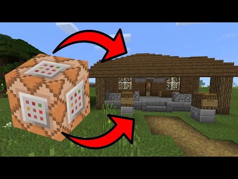 Making A House Using Only Command Block In Minecraft