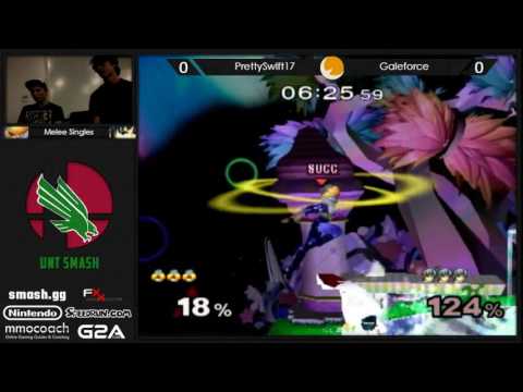 Smash @ UNT #2 - Melee Singles - PrettySwift17 (Sheik) Vs Galeforce (Marth)