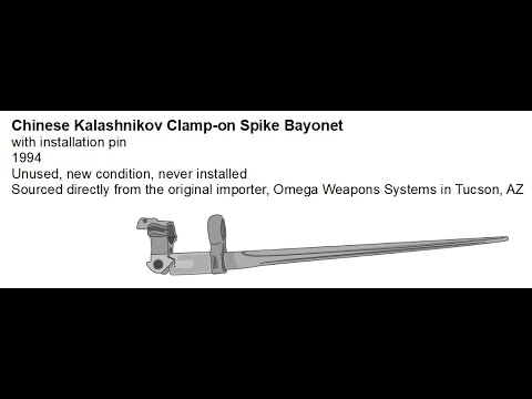Chinese AKM Clamp on Spike bayonet at Pot of Gold Auctions