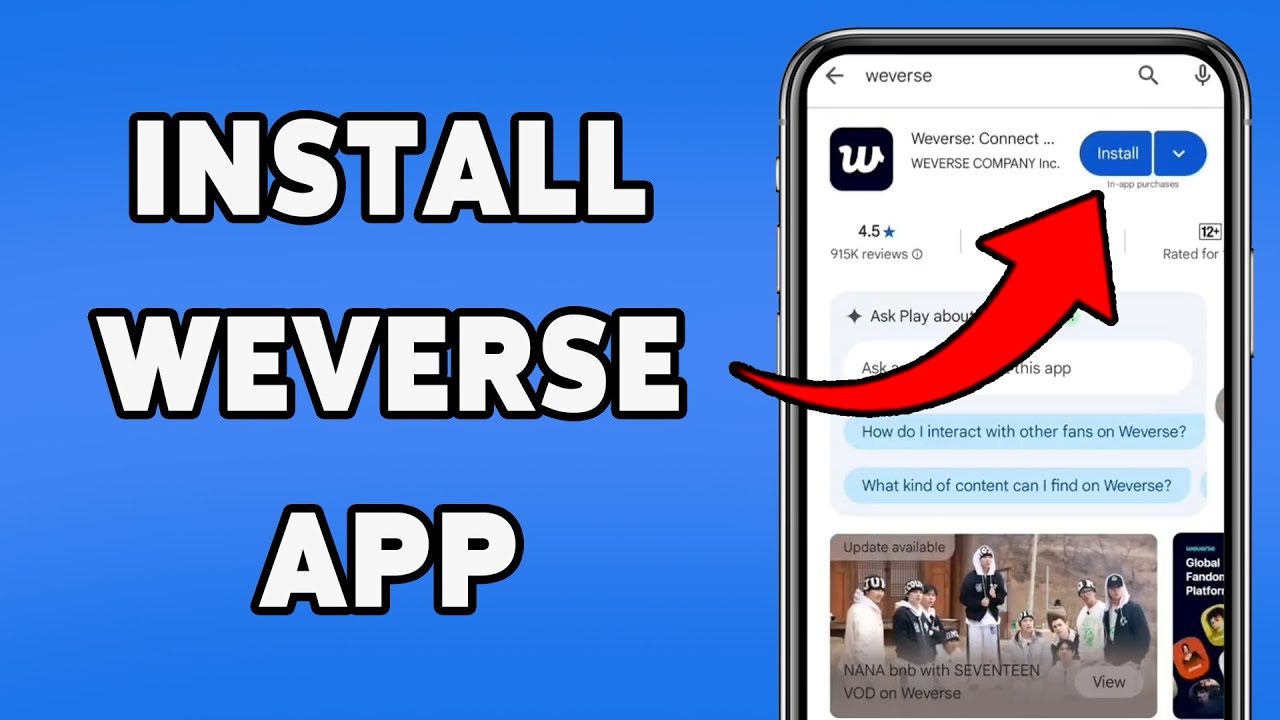 How To Install Weverse App | Get Started With Weverse On Your Android 2025