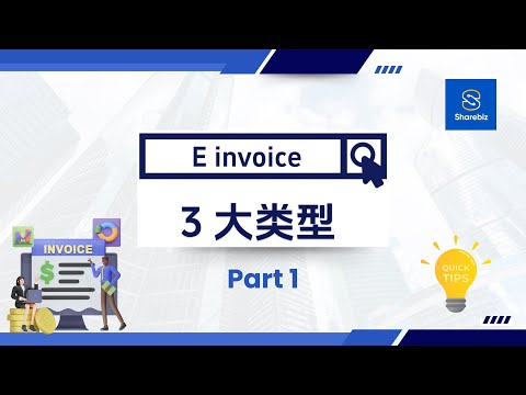 E invoice 三大类型 - Part 1
